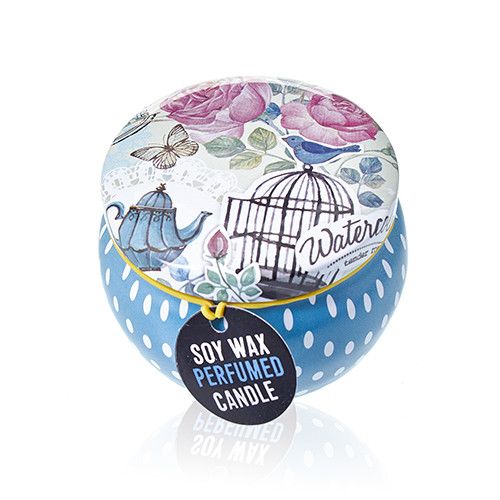 Art Tin Candle - Assorted Design - Parisian Weekend - Peonies